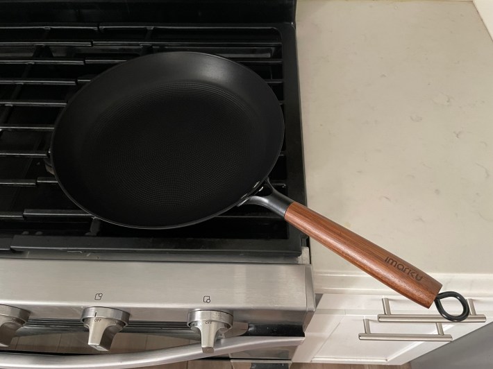 The Imarku 12-inch Cast Iron Nonstick Skillet.