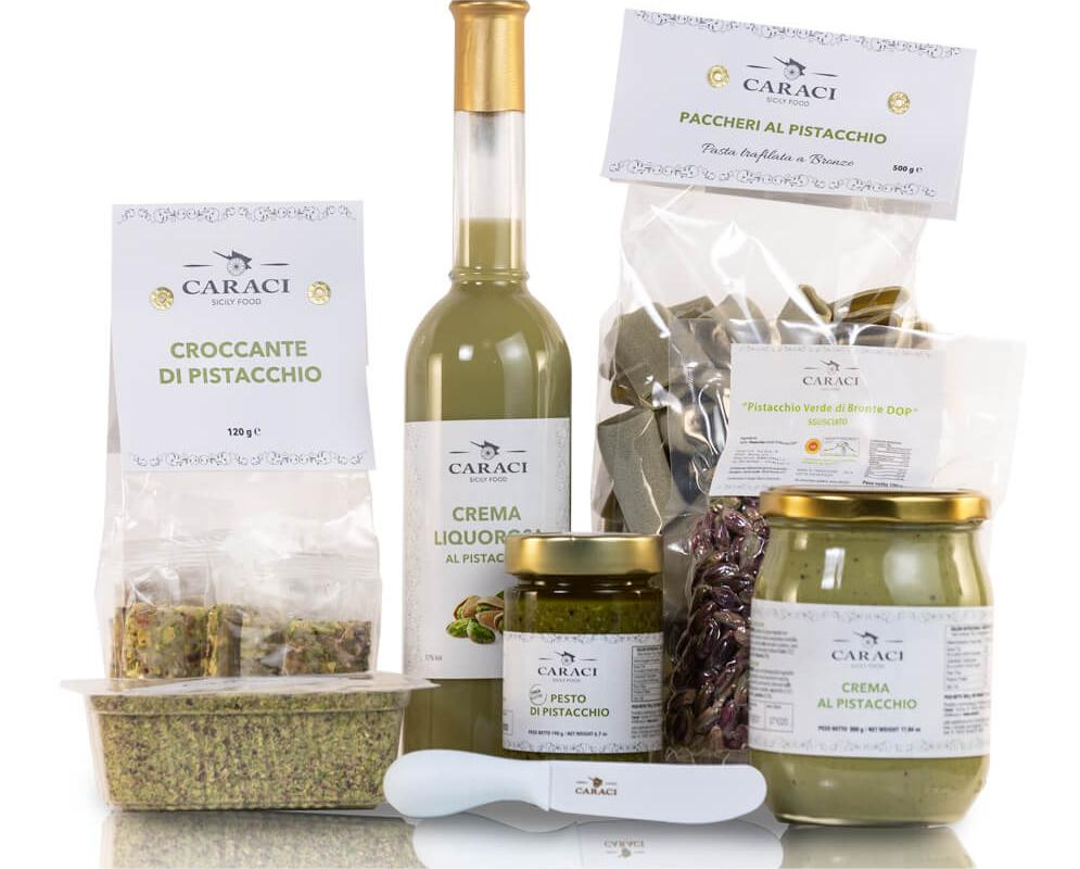 A Gift Kit from Caraci, Sicilian Pistachio producer.