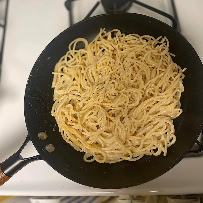 Imarku skillet with spaghetti