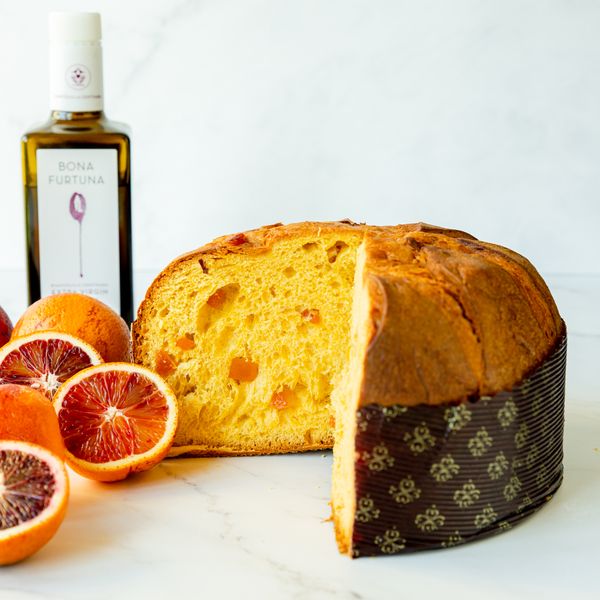 Organic Blood Orange & Olive Oil Panettone from Bona Furtuna.