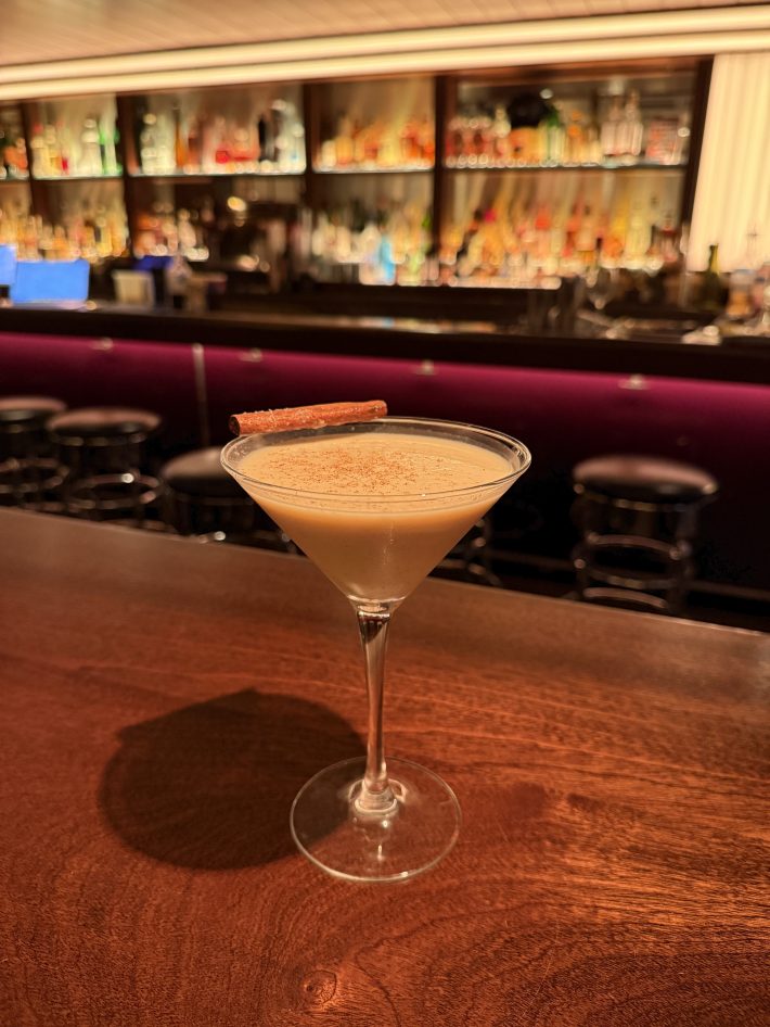Eggnog martini
