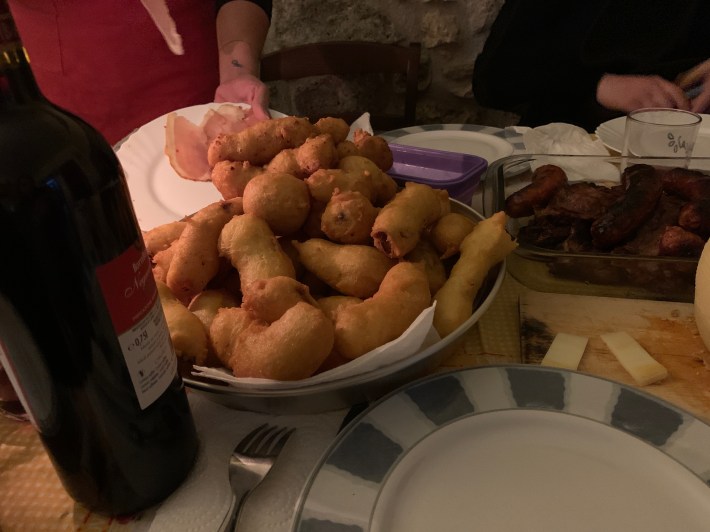 Zeppole are shared among Italian neighbors during the holidays.