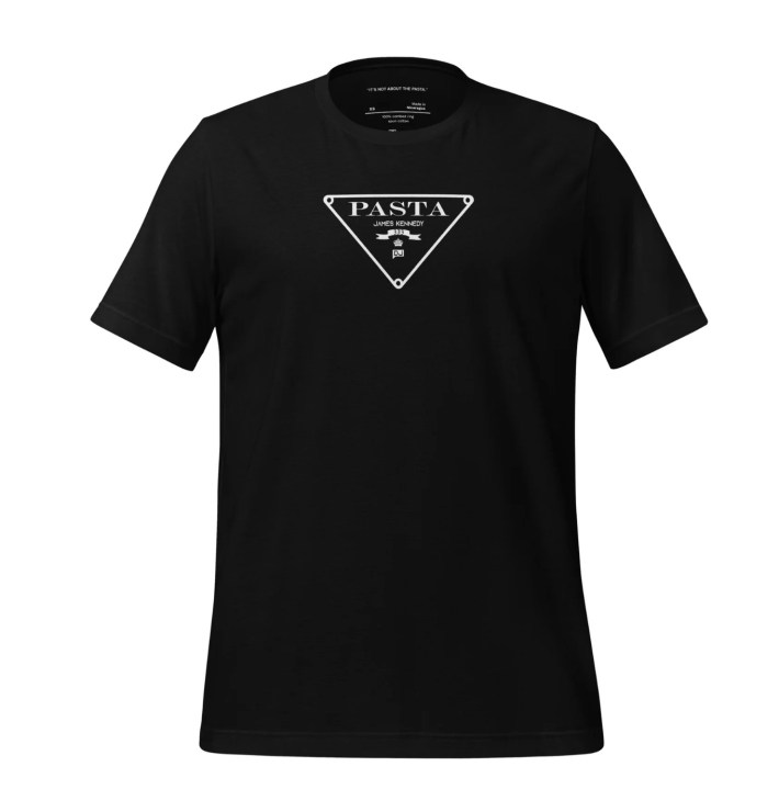 Black pasta t-shirt