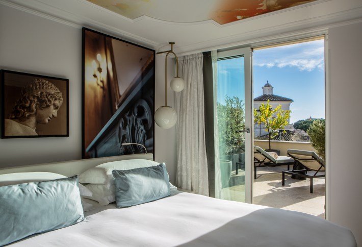 Room with a park view at Sofitel Hotel Rome Village Borghese. Photo courtesy of Sofitel Hotel.