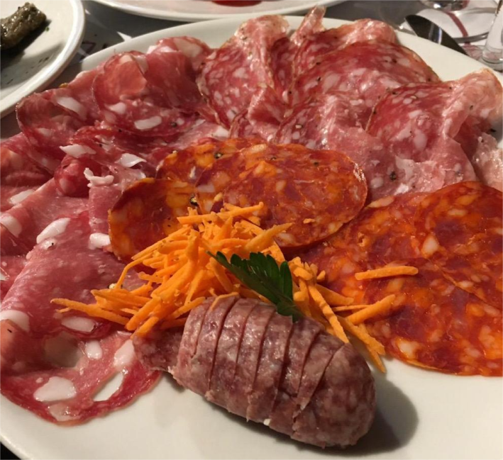 A mixed plate of cured meats at CUL DE SAC.