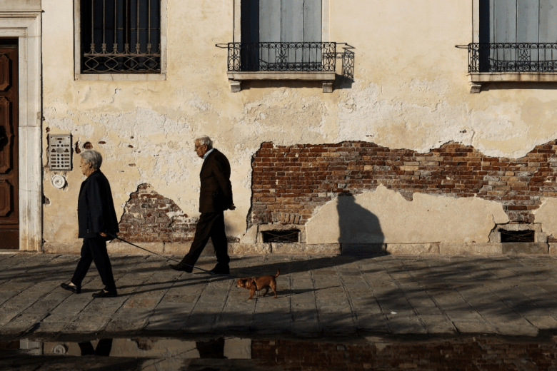 The Italian practice of "passagiata."