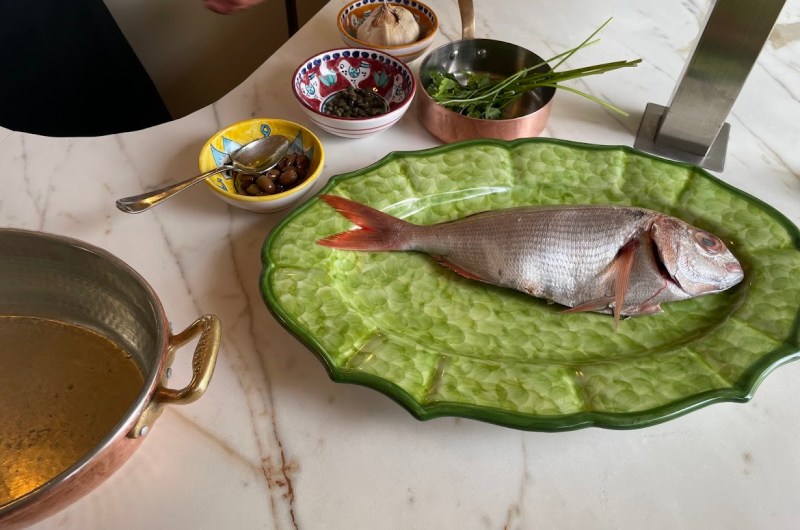 Sea Bass in Crazy Water