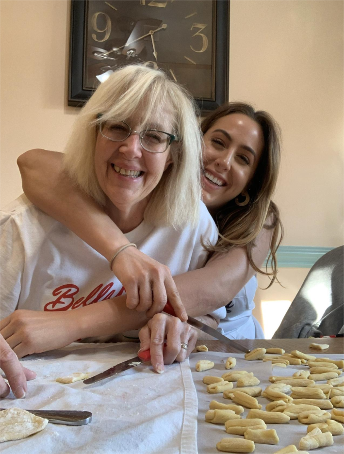 Nicole Ponti with her mother, Vera, the inspiration behind Body By Rigatoni.