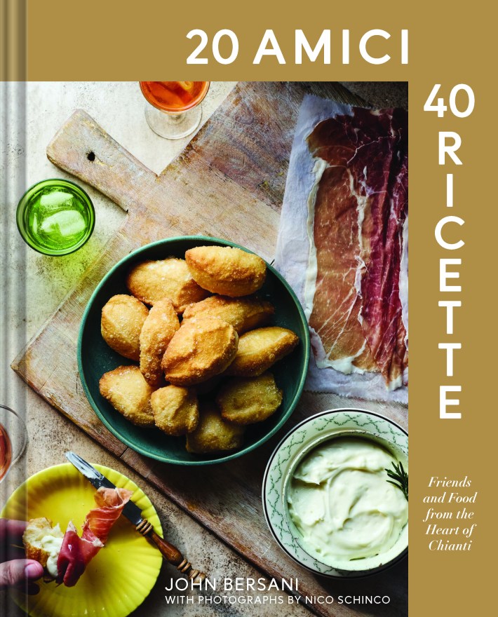 The cover of 20 Amici 40 Ricette; Friends & Food from the Heart of Chianti.