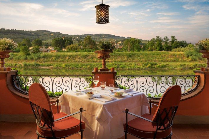 The sweeping vistas from Villa la Massa outside of Florence. Photo courtesy of Villa la Massa.