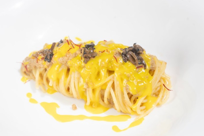 Veal and Truffle Spaghetti. Photo Credit: Dario Garofalo.