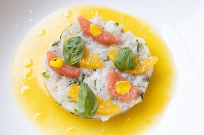 Sea Bass Tartare. Photo Credit: Dario Garofalo.