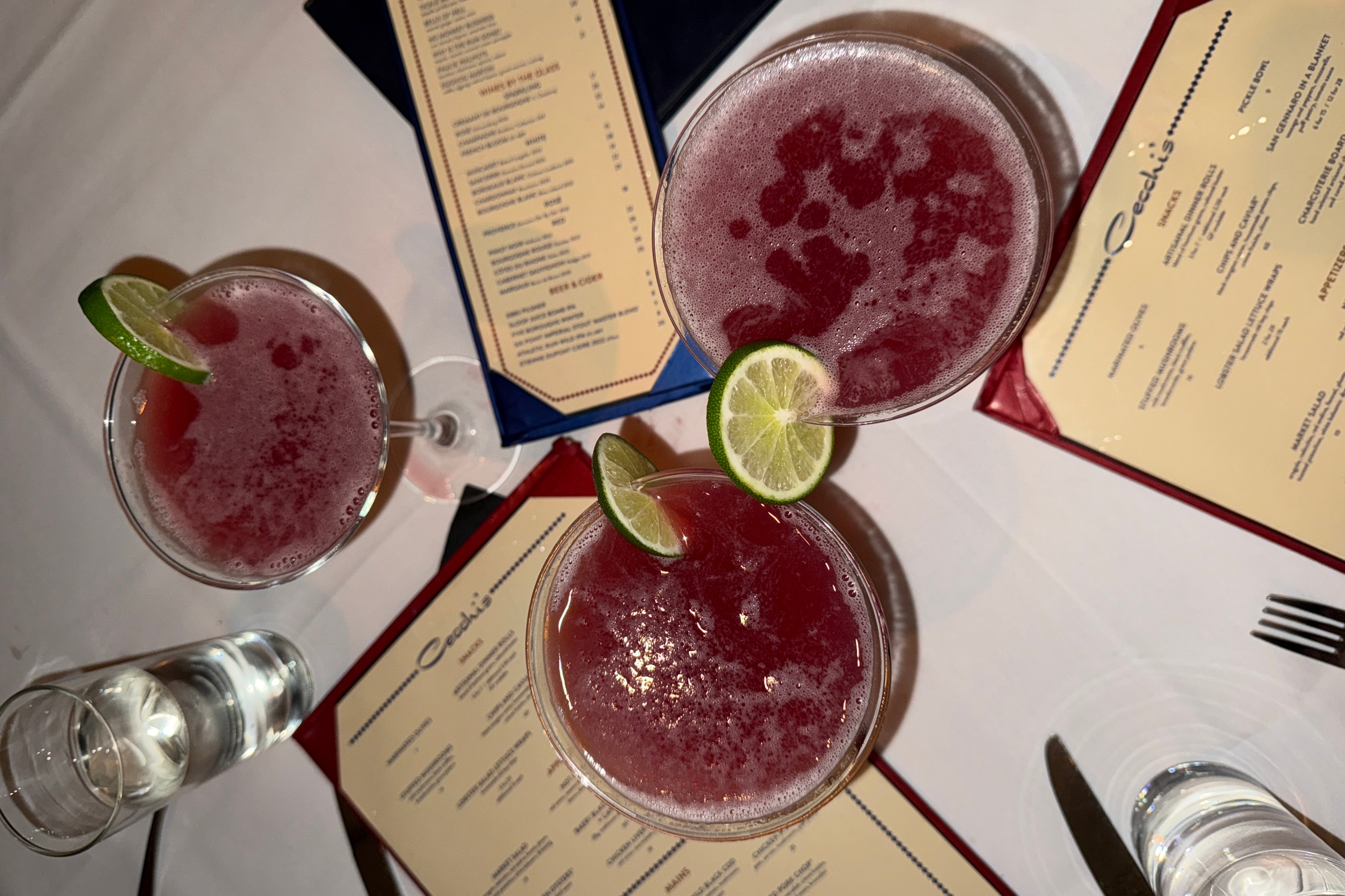 The Pomegranate Cosmopolitan from Cecchi's (NYC).