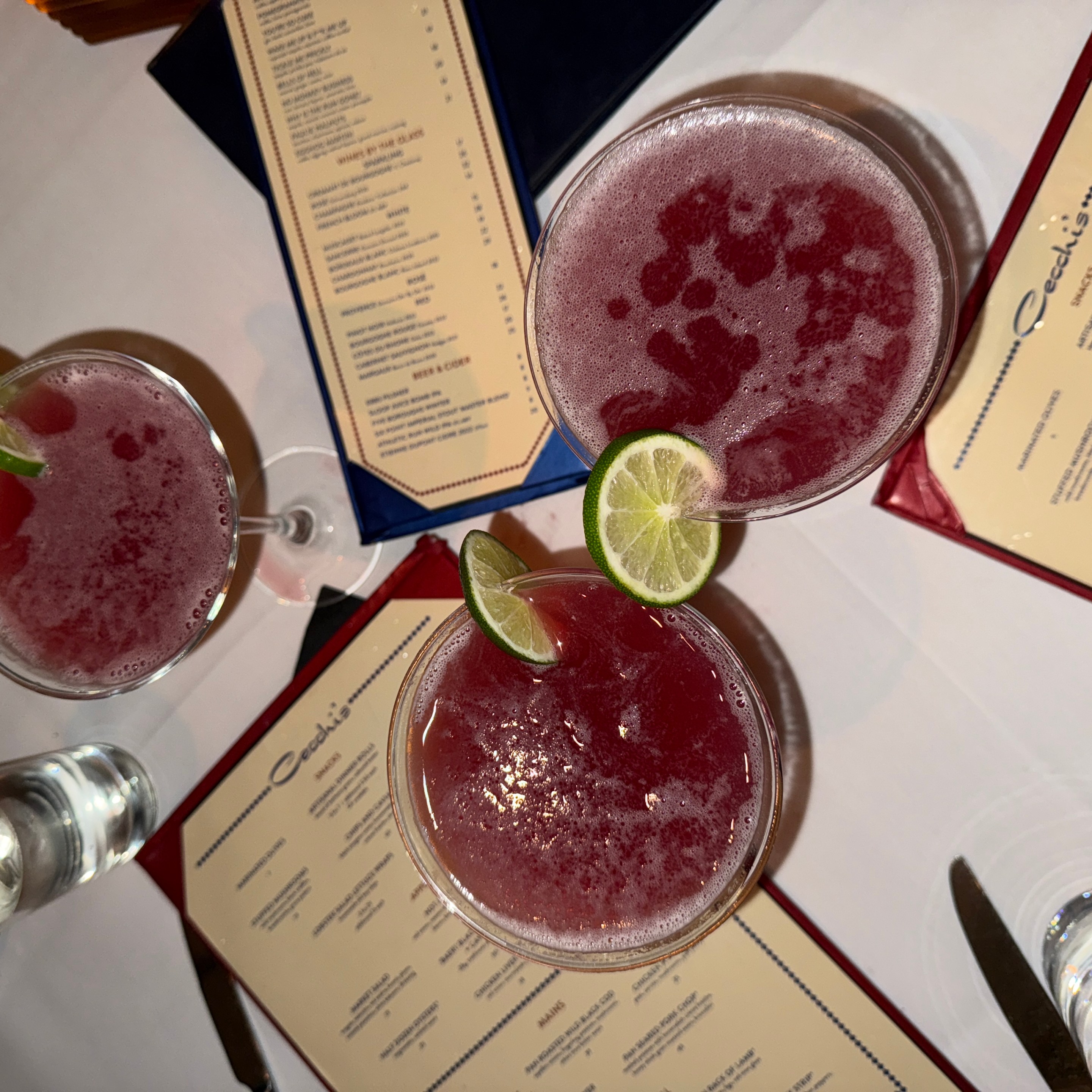 The Pomegranate Cosmopolitan from Cecchi's (NYC).