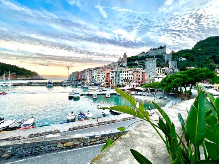 The veranda view from Grand Hotel Portovenere. Patty Schmidt Photography.