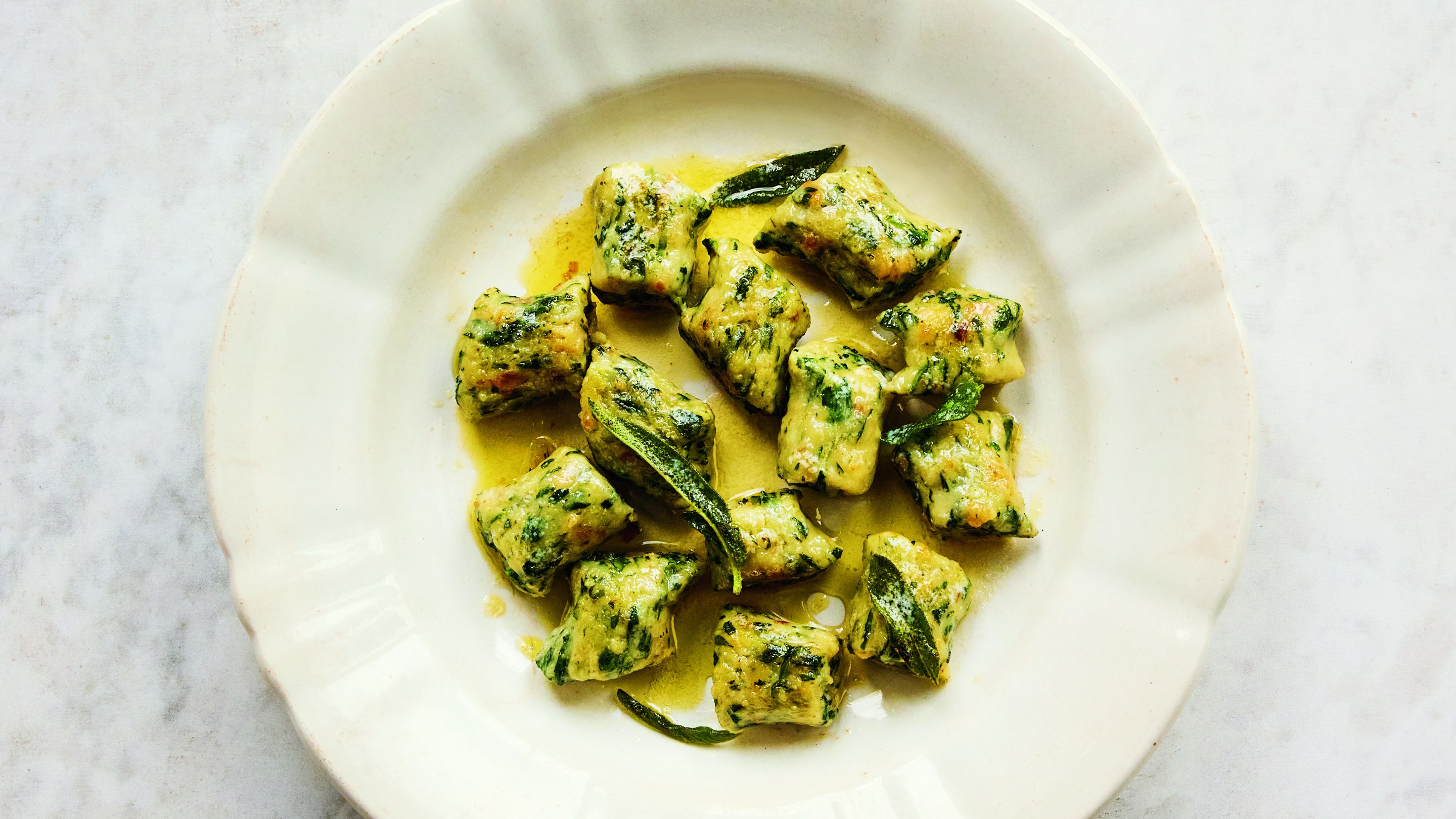 Spinach gnocchi
