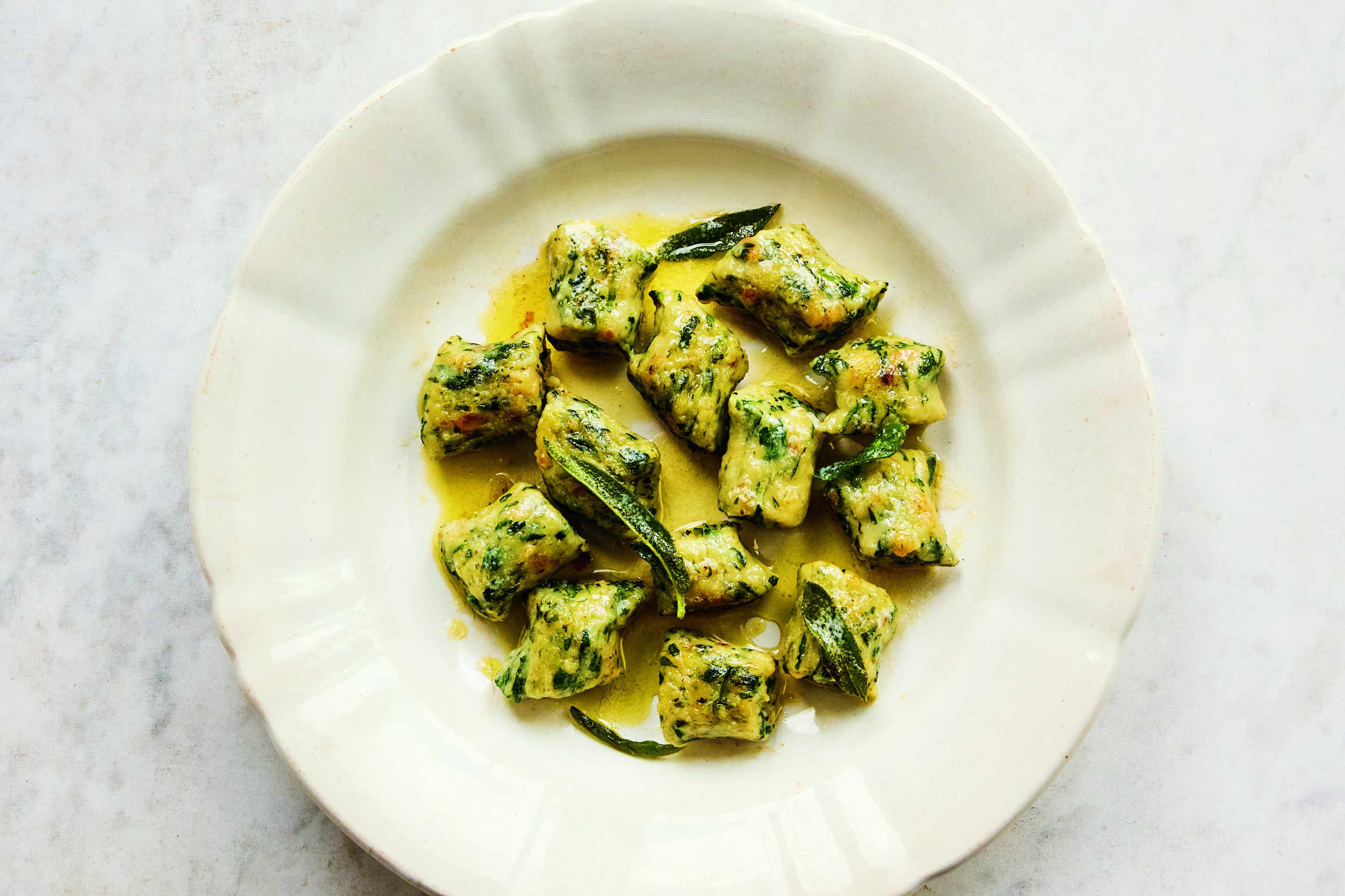 Spinach gnocchi