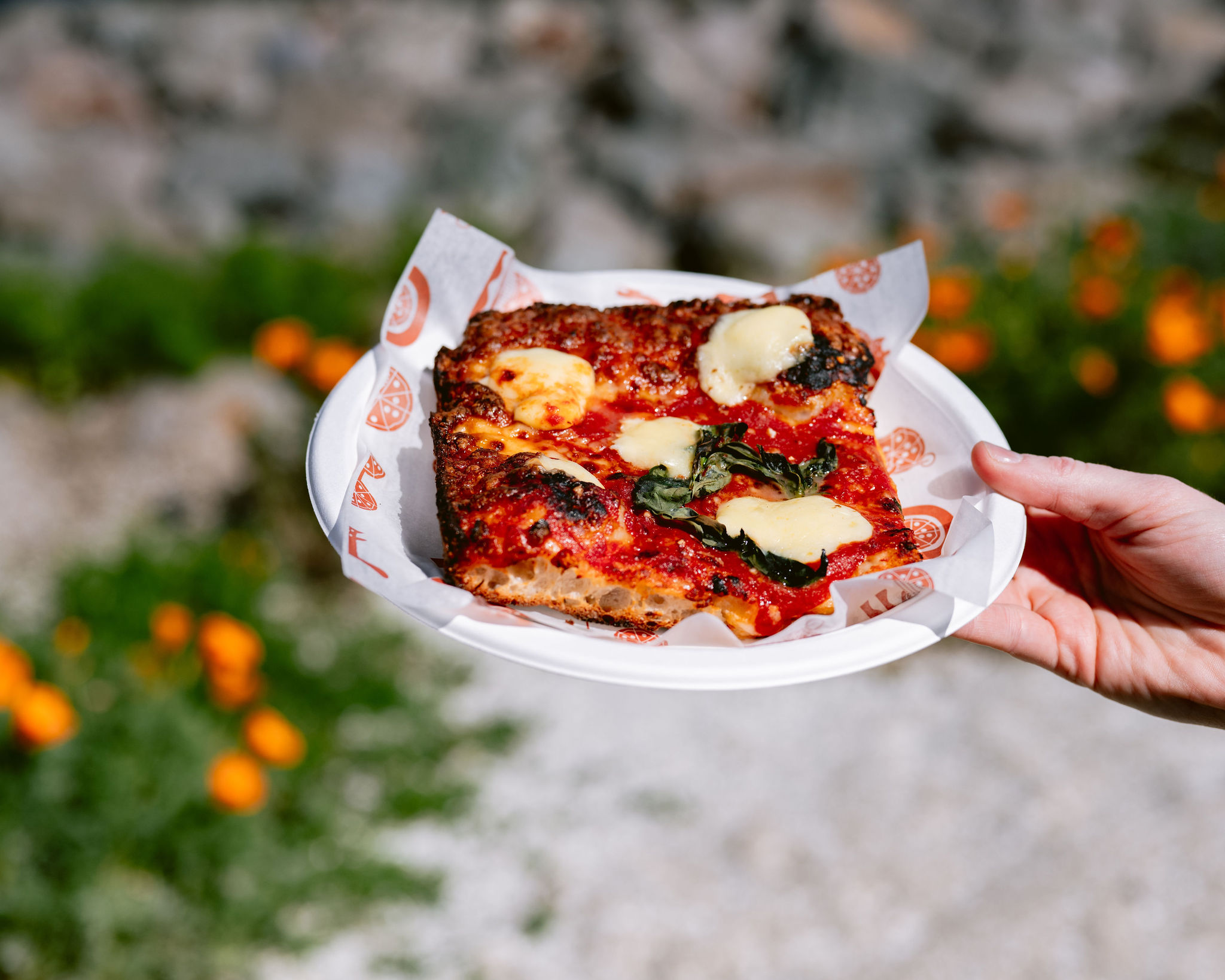 Margherita "Big Slice" from Flour + Water Pizza Shop.