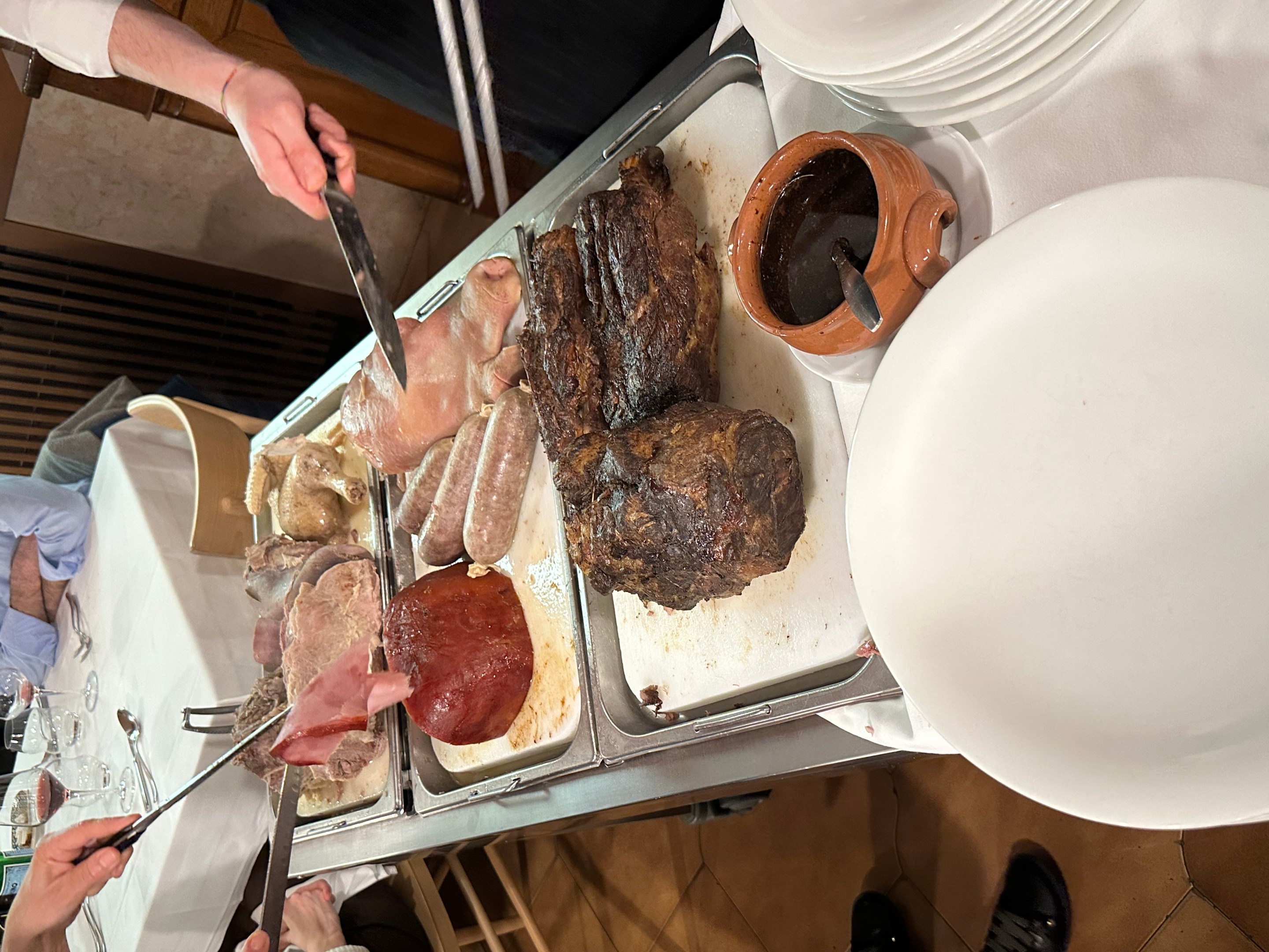 A typical northern Italian offering of Bolliti.