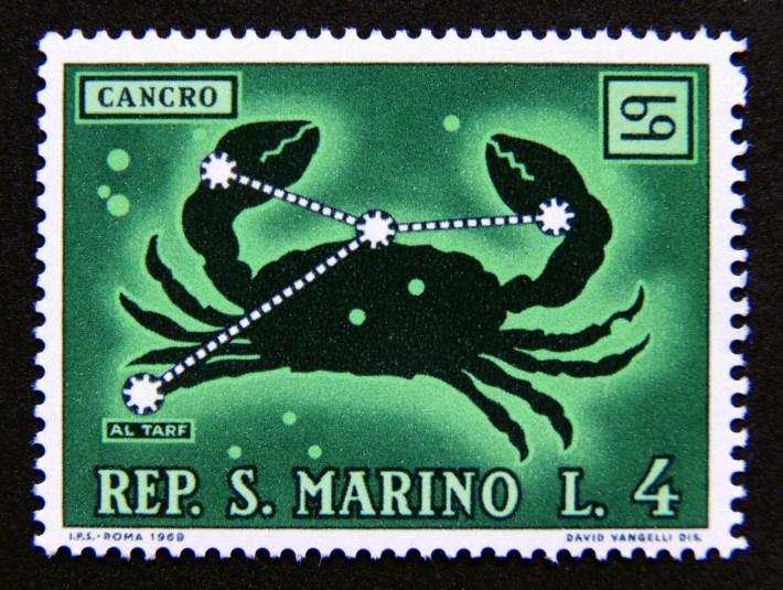 The sign of Cancer (Cancro).