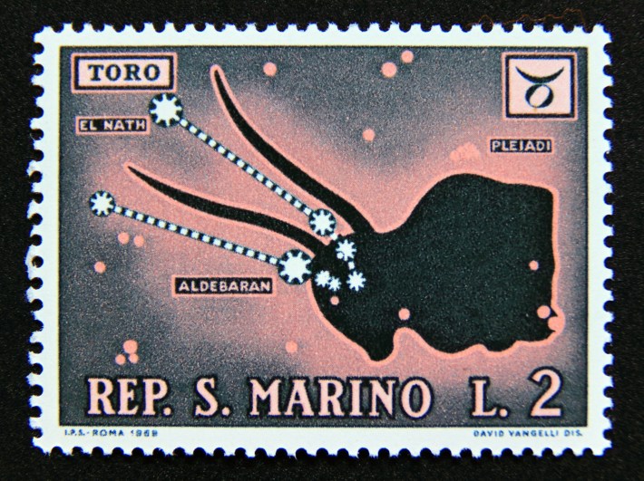 The sign of Taurus (Toro).