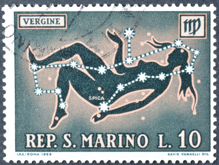 The sign of Virgin (Vergine).
