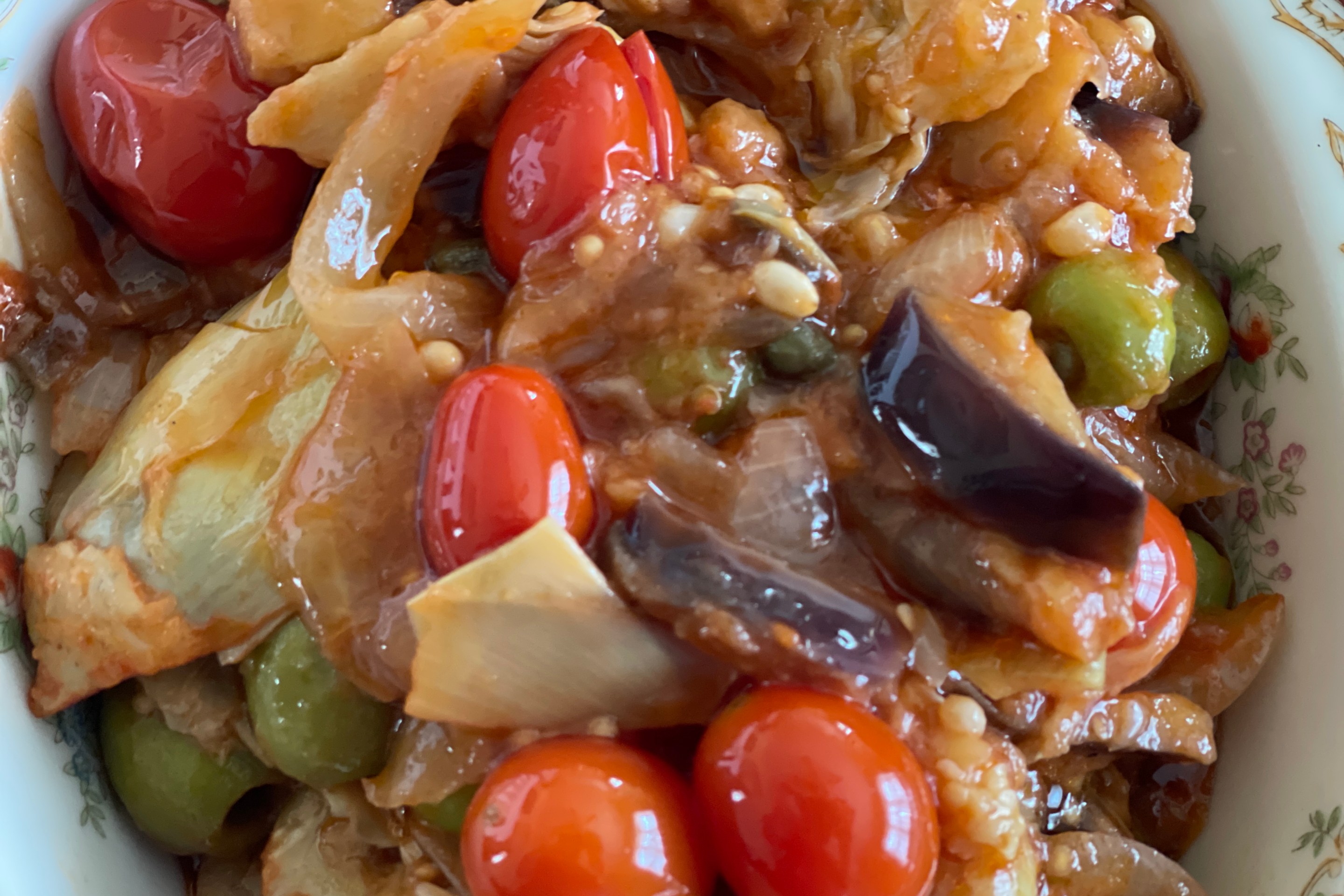 Caponata with Artichokes by Chiara Montalto Giannini.
