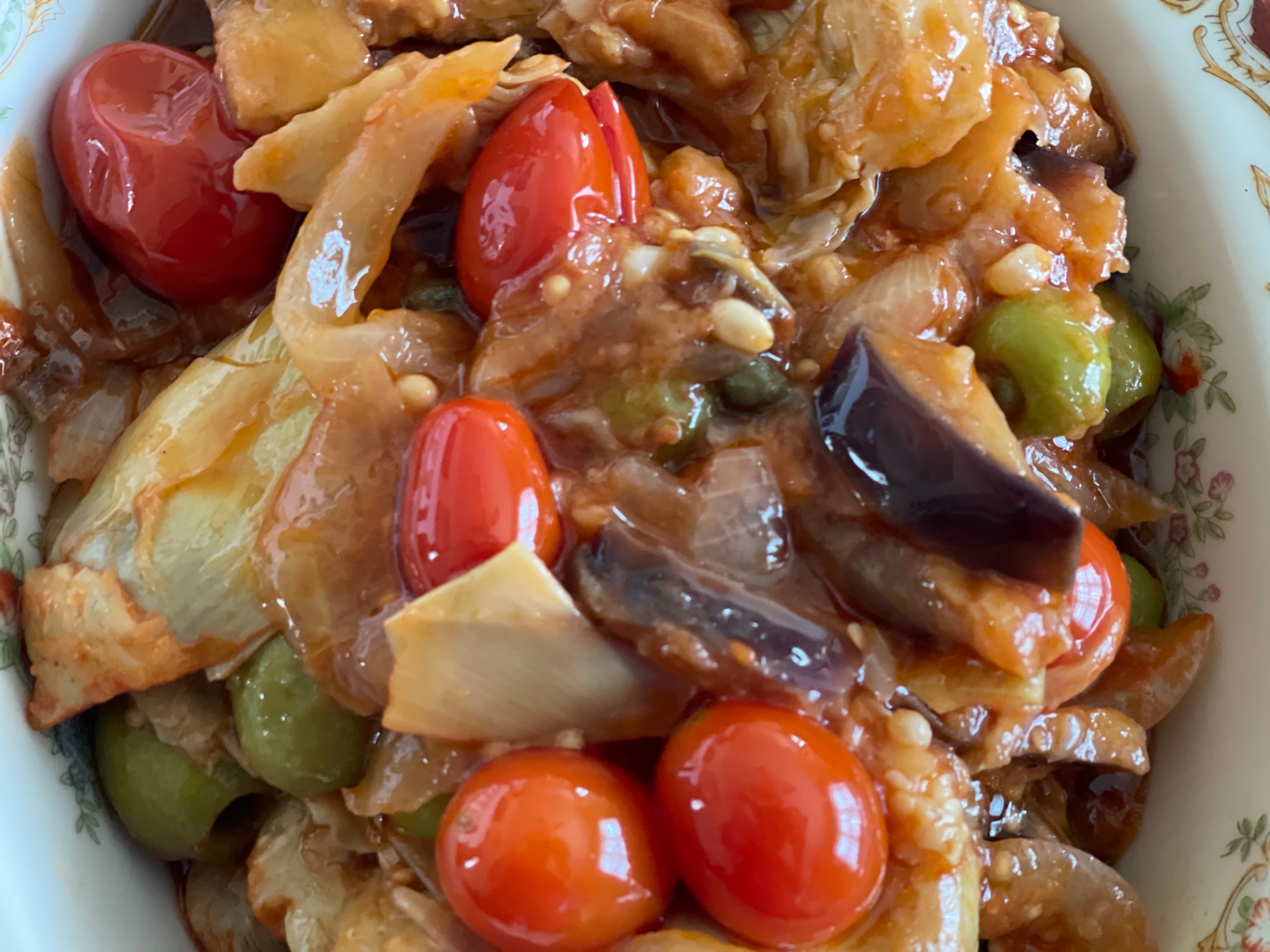 Caponata with Artichokes by Chiara Montalto Giannini.