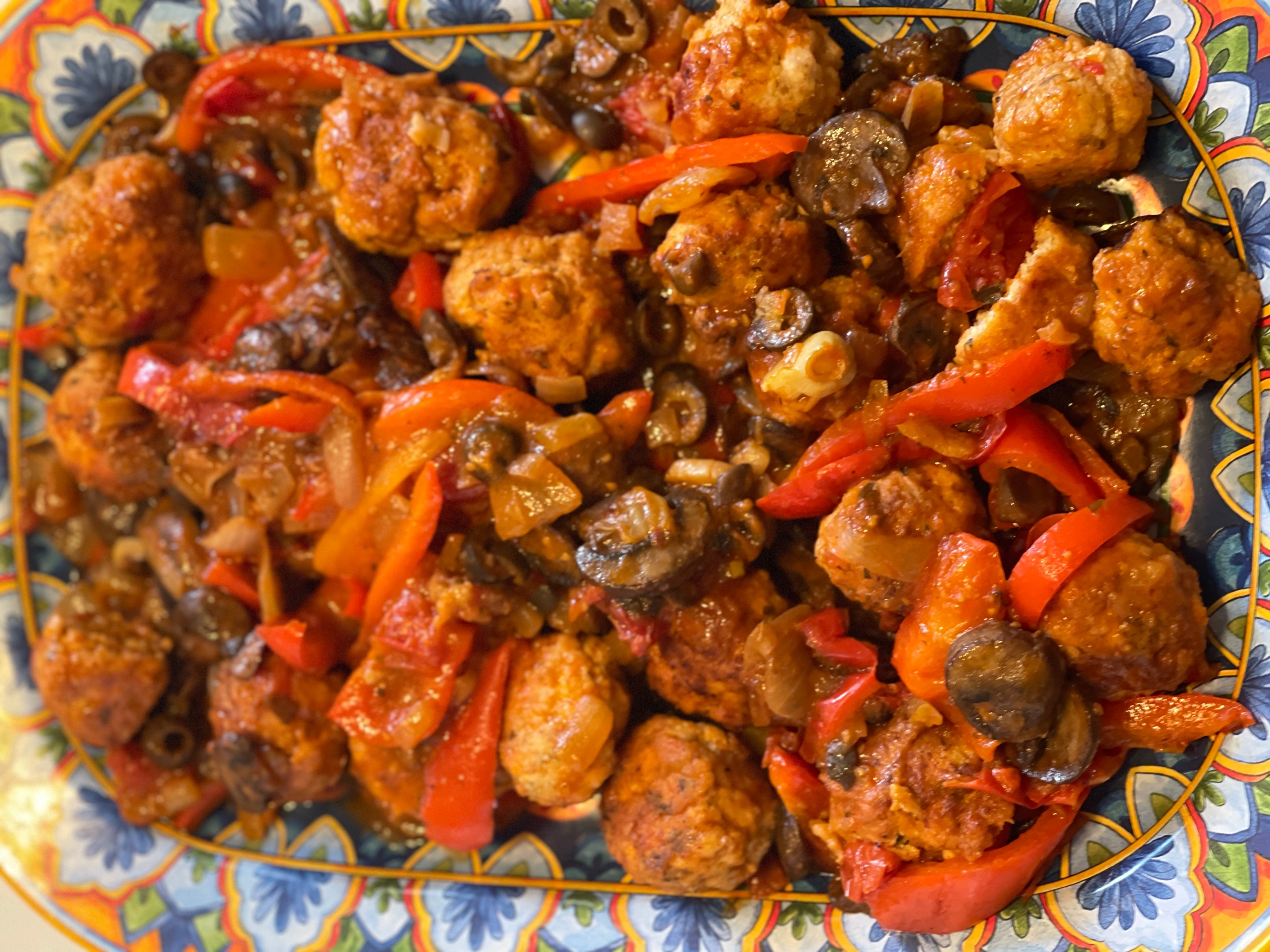 Chicken Cacciatore Meatballs by Chiara Montalto Giannini.