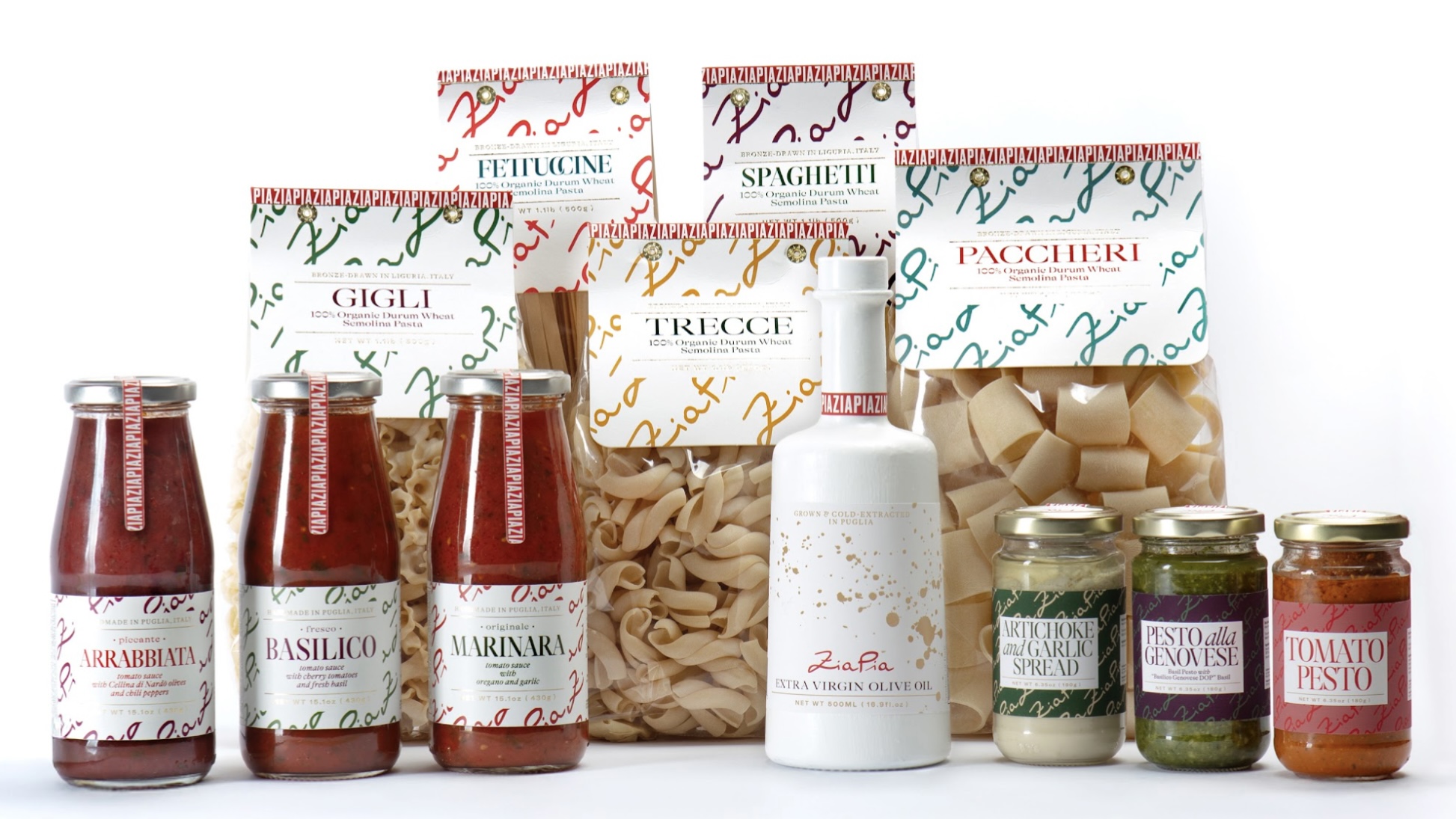 The new signature line of Italian products from Zia Pia.