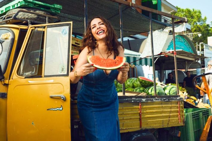 The Pasta Queen in Italy.