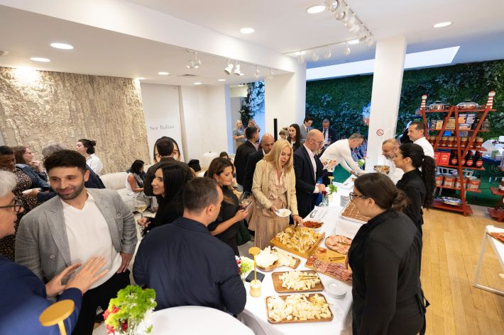 The post-panel food and drink offerings as prepared by Chef Fabrizio Facchini and his team.