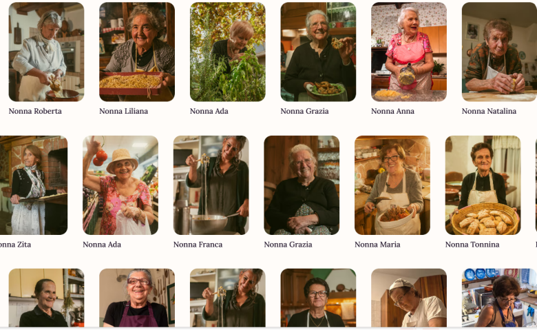 Some of the Nonnas featured on the Anana platform.