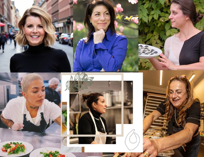 Portraits of the five chefs and one co-host featured in the Chef’s Lab x GALLIM event.