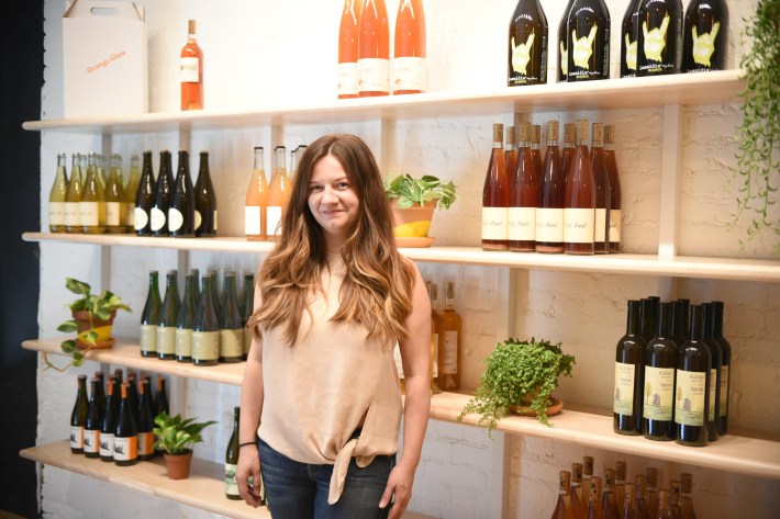 Orange Glou founder Doreen Winkler at her store in Manhattan. Photo by Michael Tulipan MST Creative PR.
