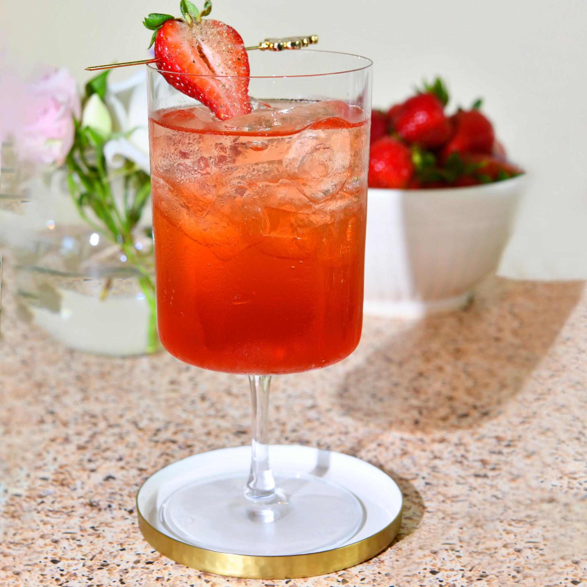NOLET'S Strawberry Negroni Spritz.
