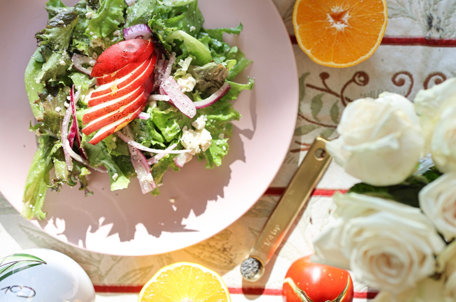 An Italian American Poppyseed & Pear Salad