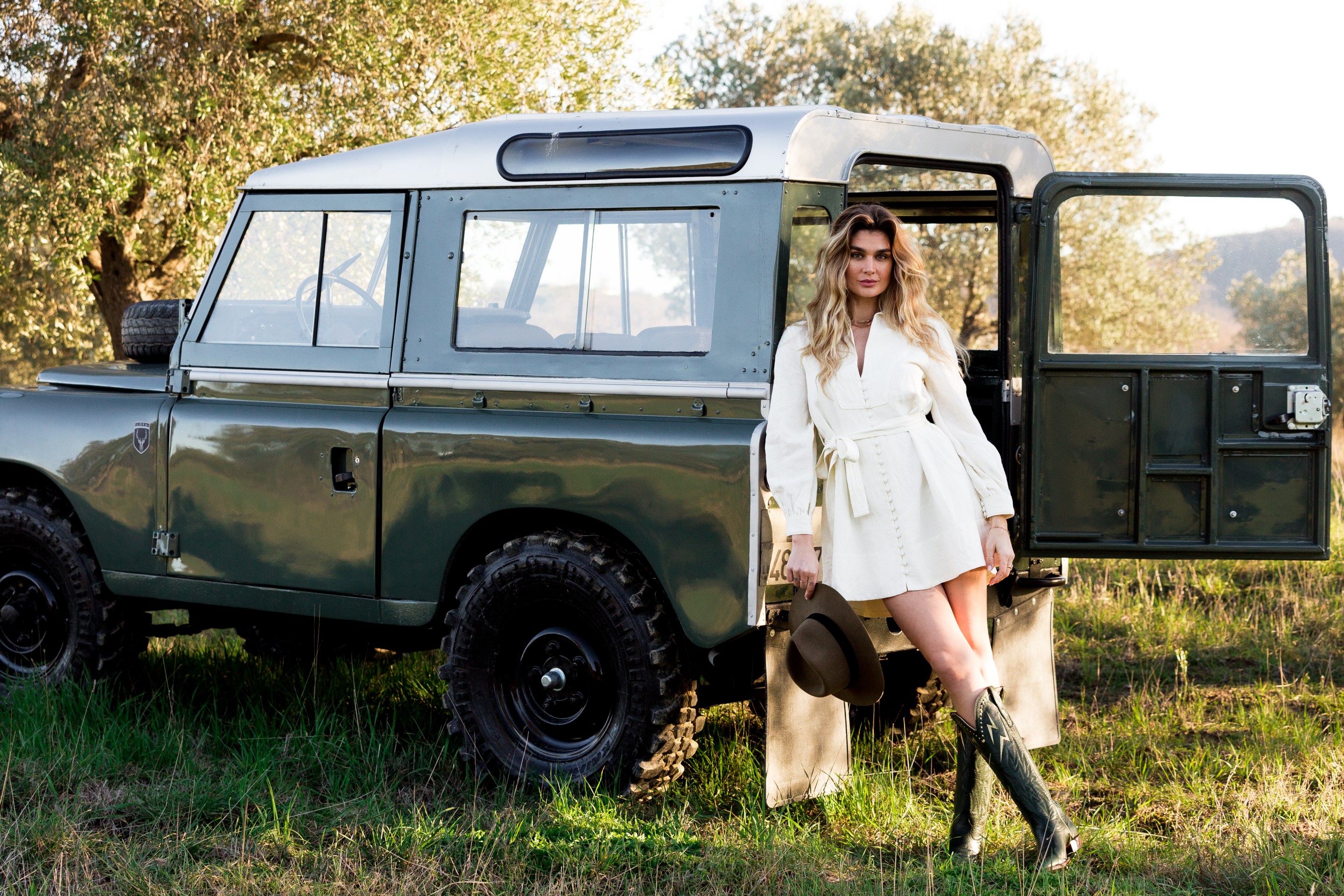Shayna Terese Taylor on her property in Umbria.