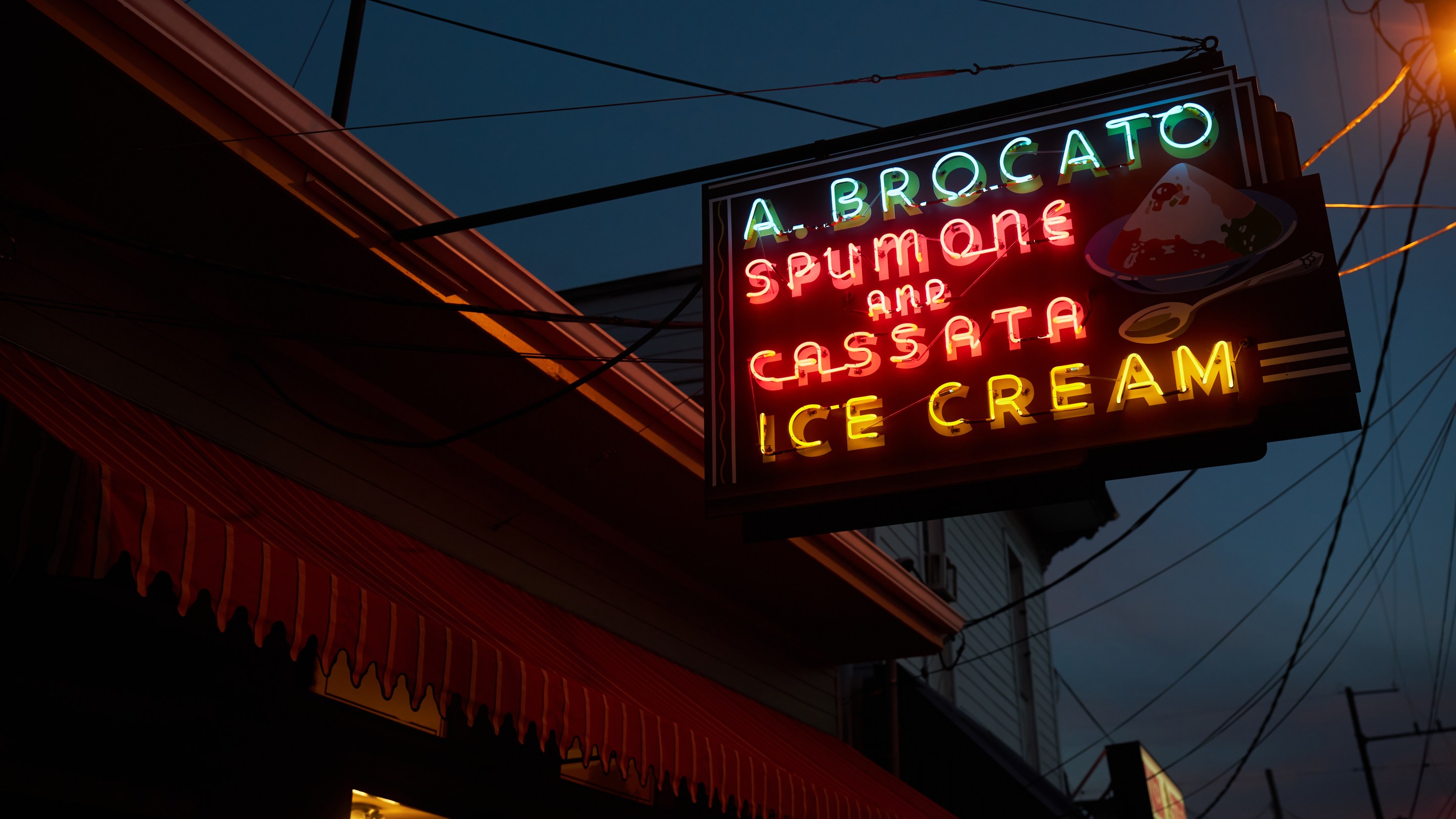 The exterior of Angelo Bracato's in New Orleans. Photo by Adrienne Battistella.