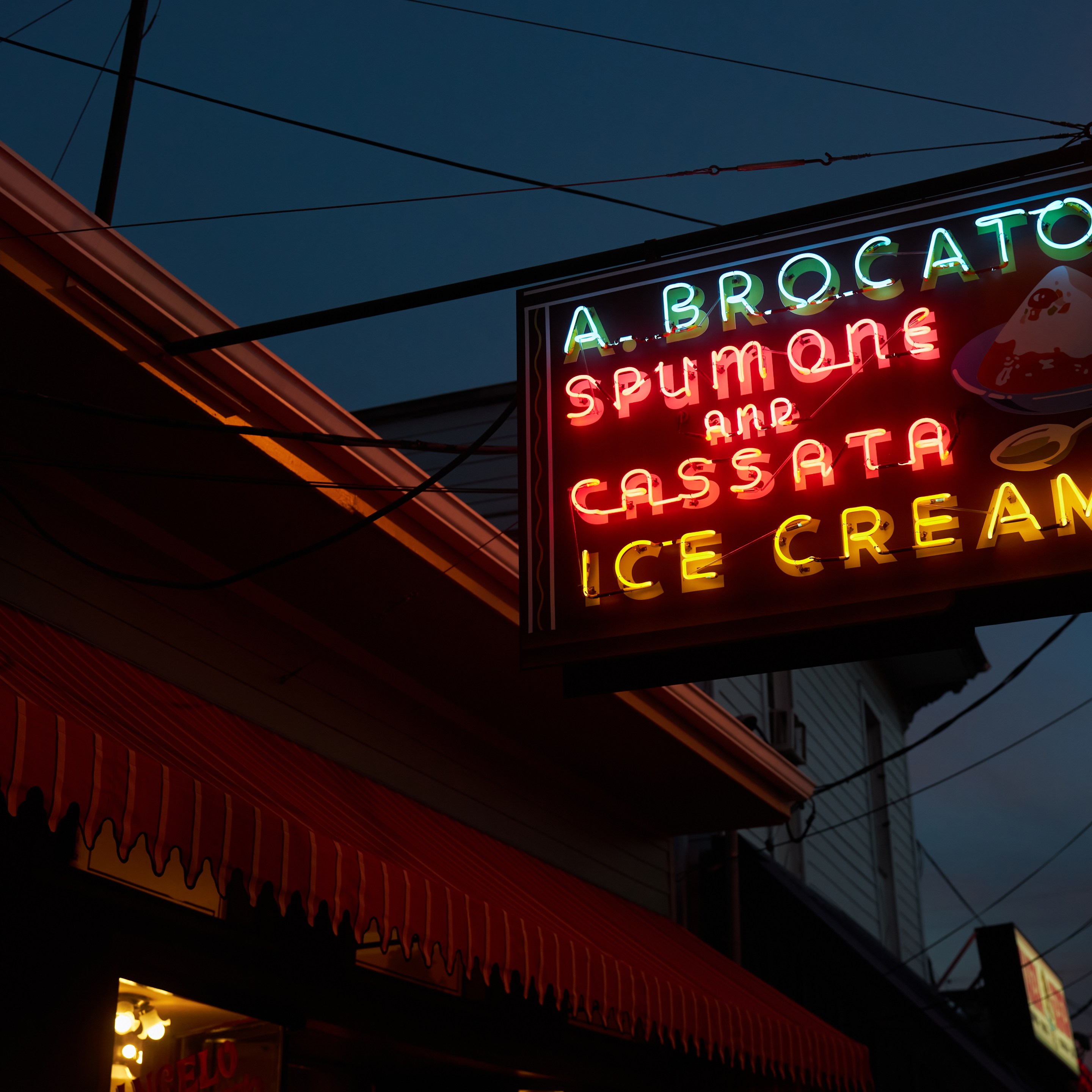 The exterior of Angelo Bracato's in New Orleans. Photo by Adrienne Battistella.