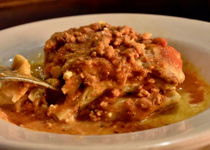 Lasagna Bolognese by Chef Pietro Mosconi.