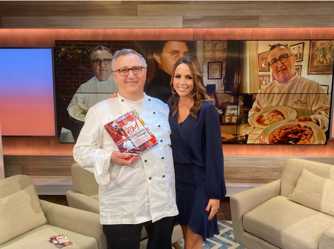 Joanne (Giovanna) Mosconi, author of "The Chef of Greenwich Village," with her father Chef Pietro Mosconi.