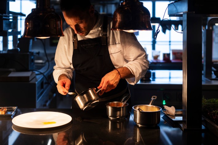 Michelin-star Chef Emanuele Mazzella of Borgo dei Conti Resort in Umbria. Photo credit: Dario Garofalo.
