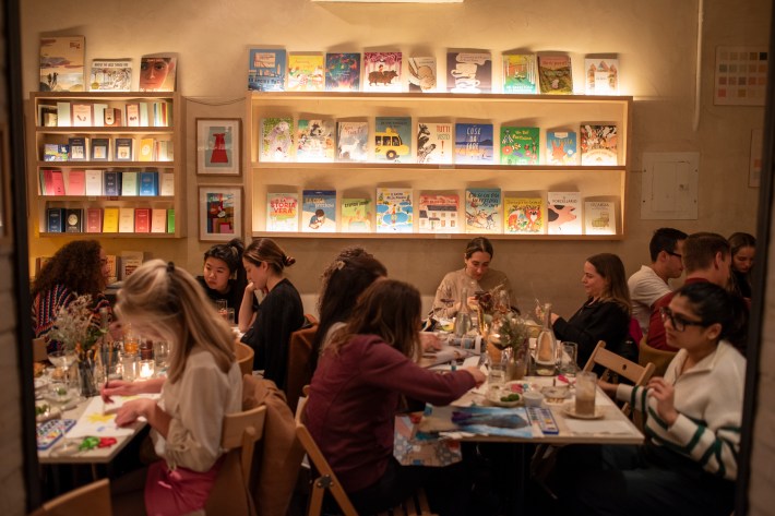 The interior of SULLALUNA in NYC.