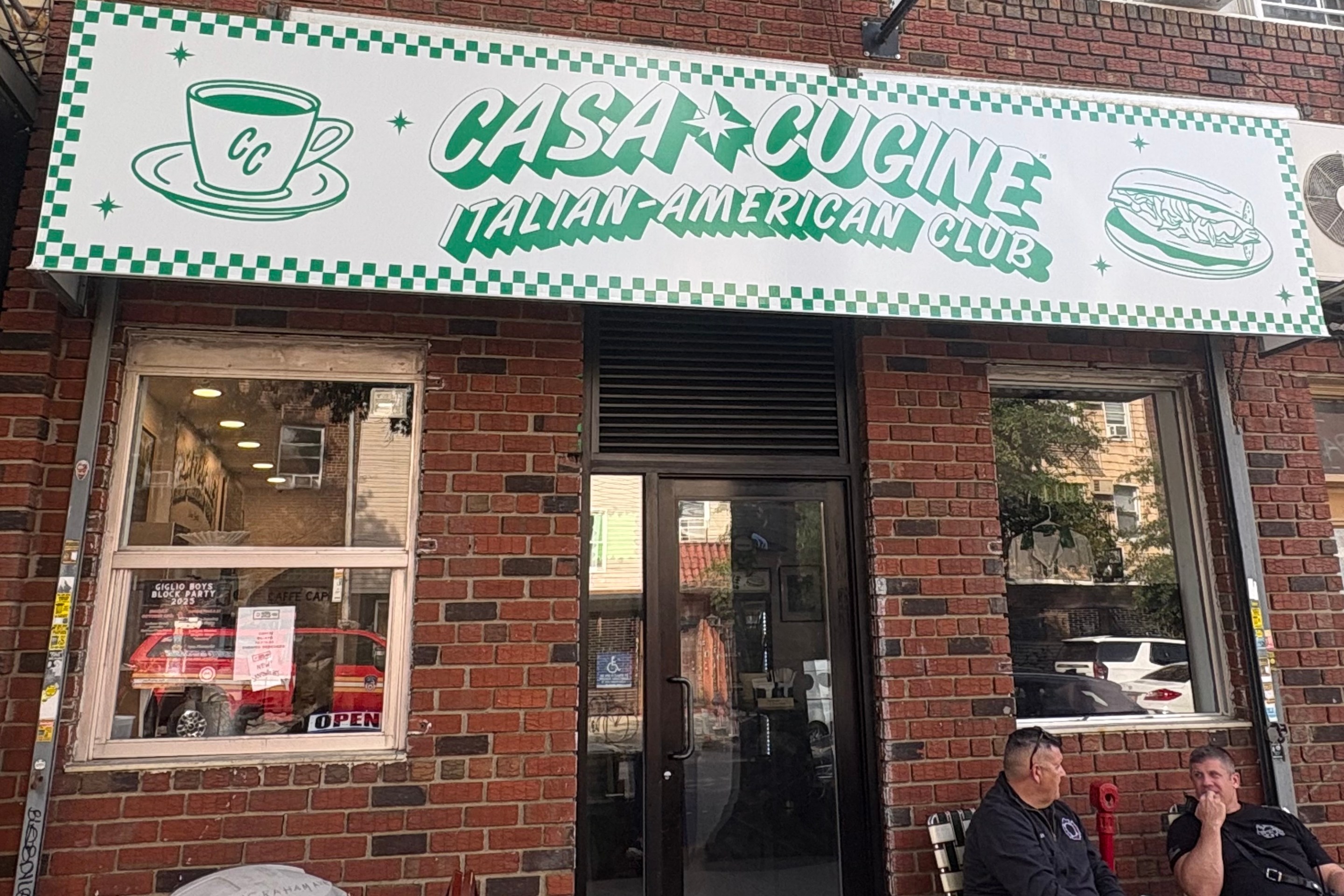 Casa Cugine Italian-American storefront in Williamsburg, Brooklyn.
