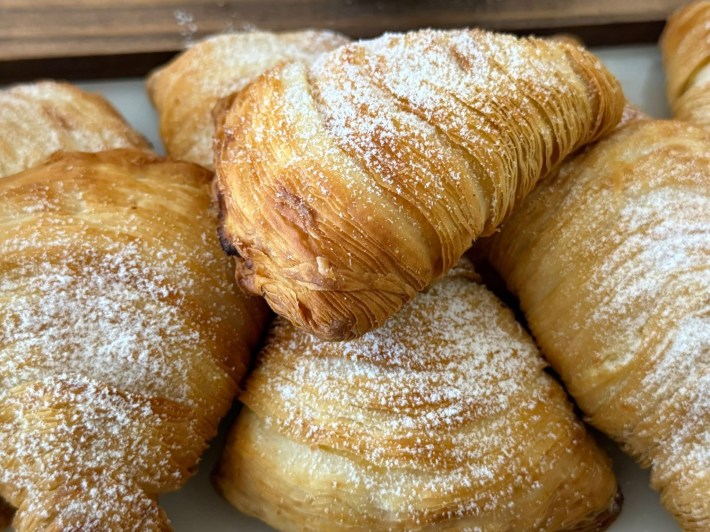 Fresh sfogliatelle at Talluci's Bakery in Summerville, SC.