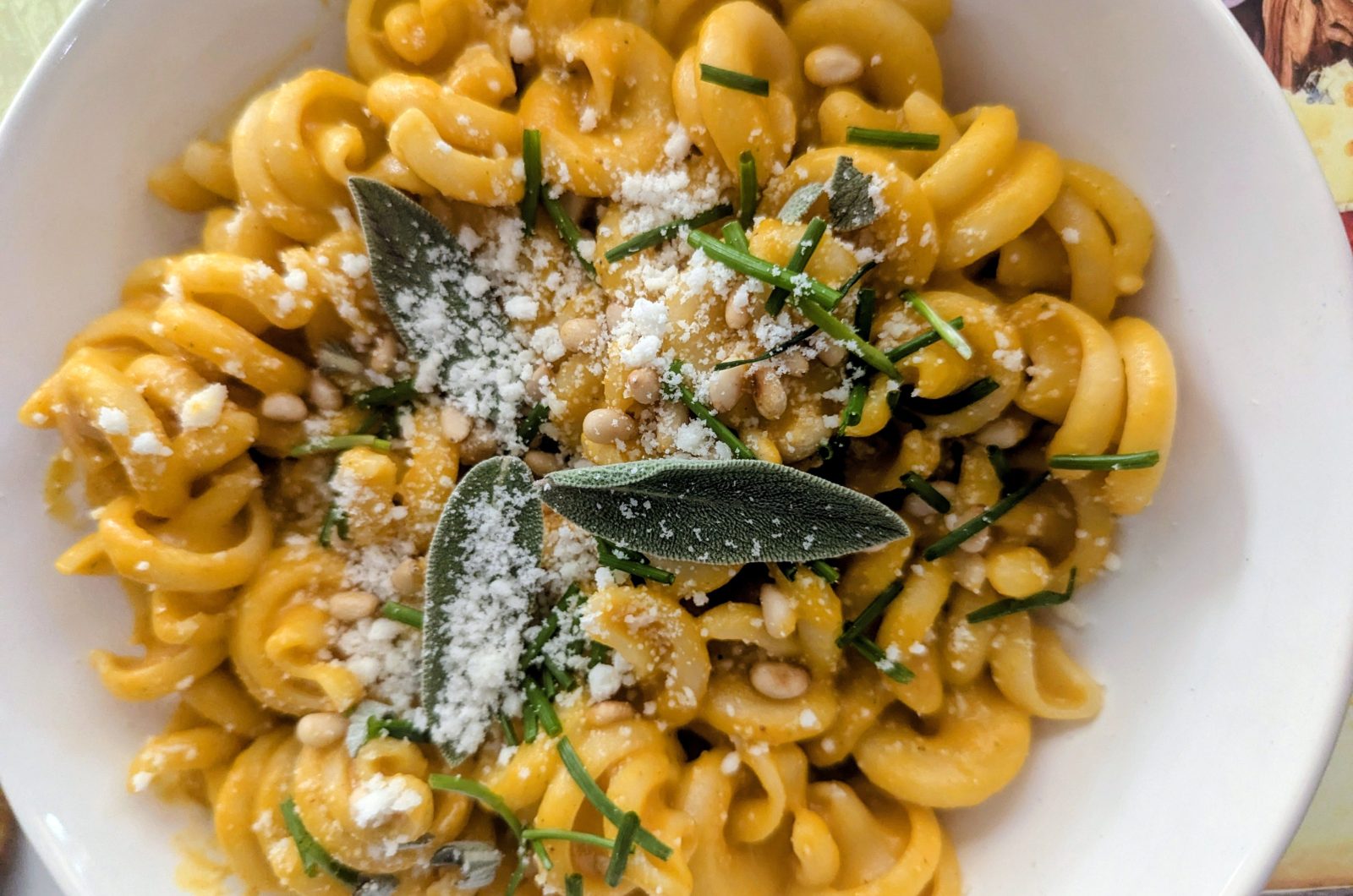 Pasta with Creamy Locatelli Pumpkin Sauce