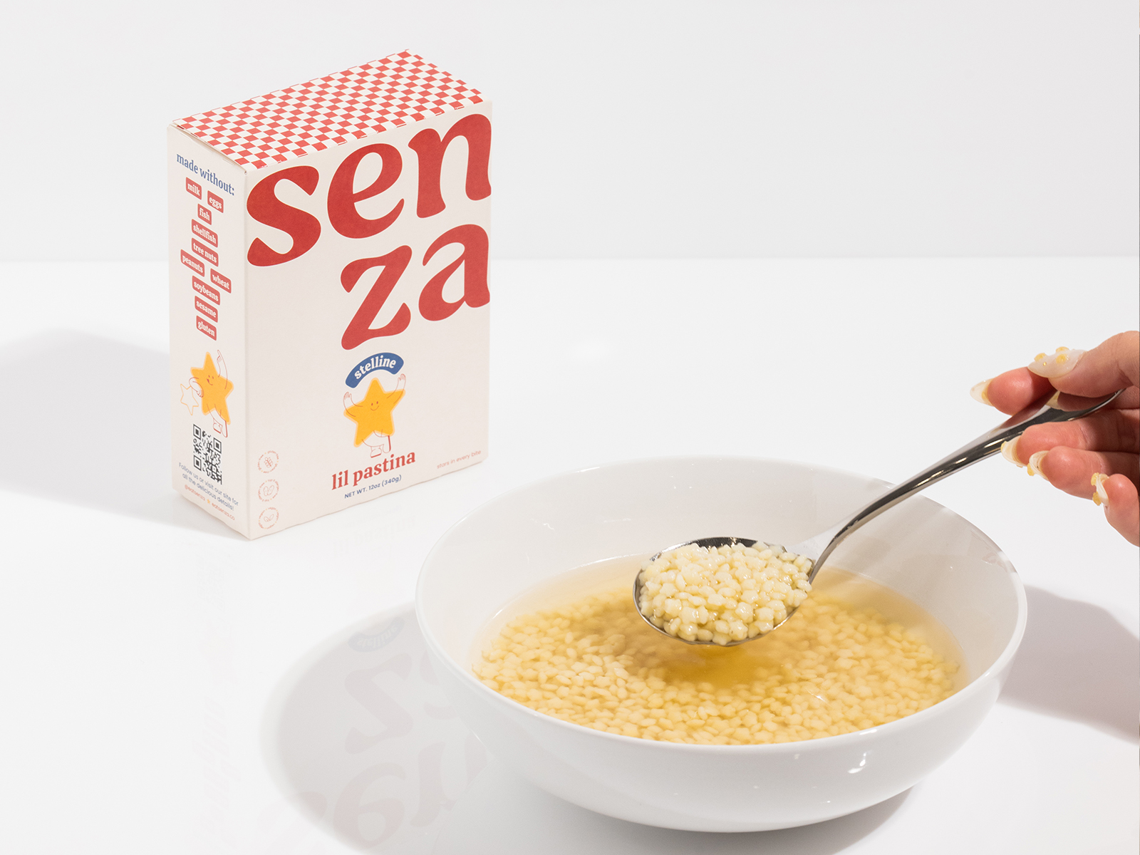 Eat Senza is a gluten-free pastina brand.