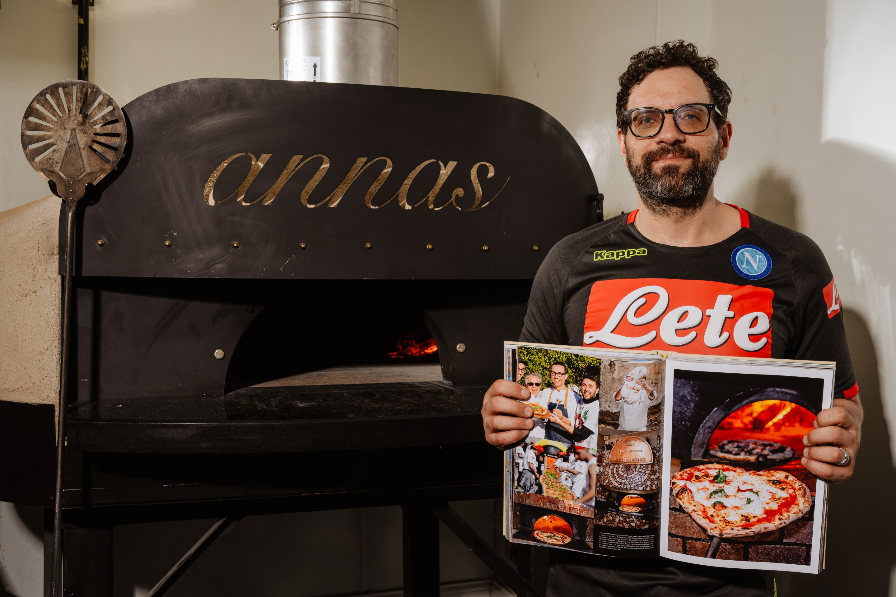 Chef Anthony Giordano, owner of Anna’s Vesuviano Italian pizzeria in Providence, sharing his family’s Brooklyn story.