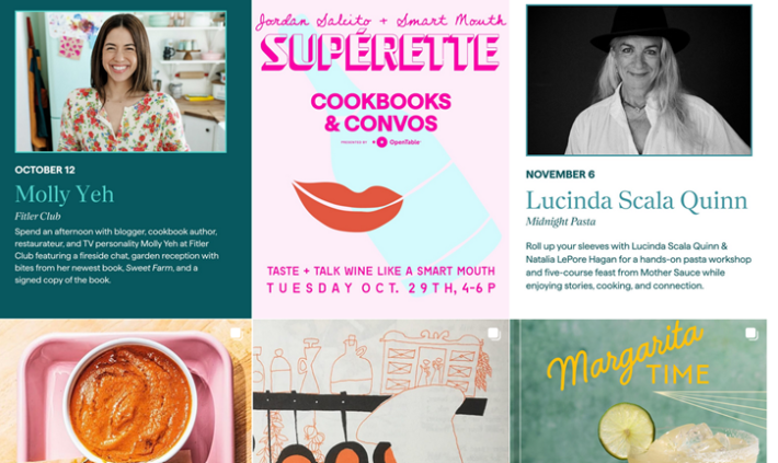 Cookbooks & Convos 2025 event announcement on Instagram